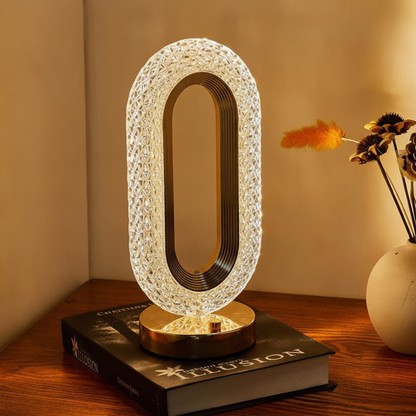 3-Color Rechargeable LED Crystal Lamp