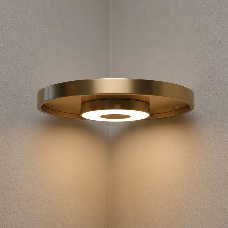 Corner Shelf with Integrated LED Lighting for Floating Display