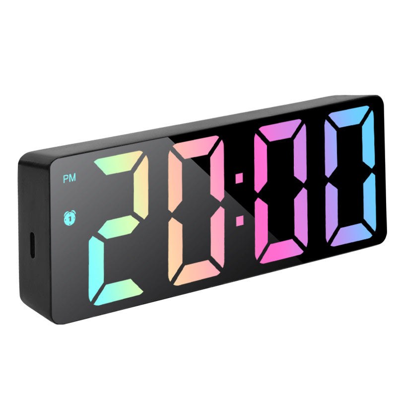 Mirror Finish Digital Clock with Alarm Function