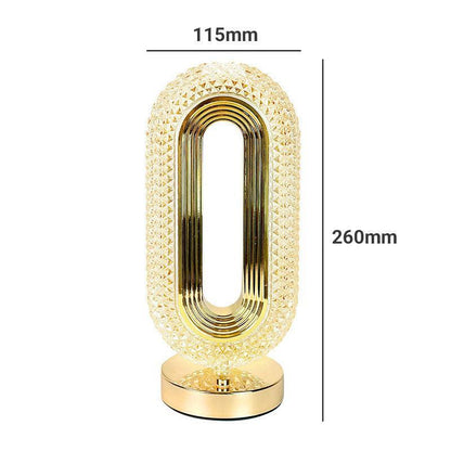 3-Color Rechargeable LED Crystal Lamp