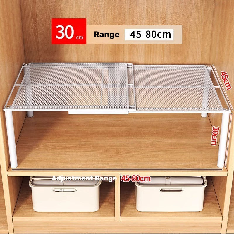 Adjustable Closet Shelf - Increases Storage Space