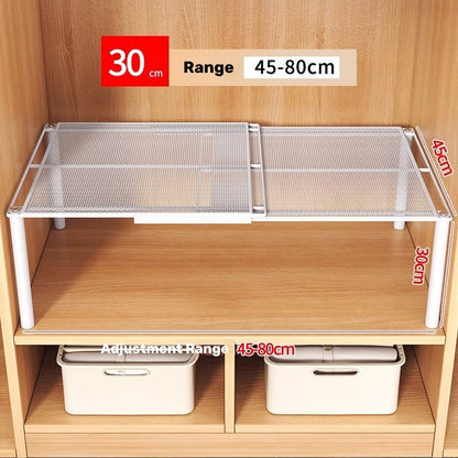 Adjustable Closet Shelf - Increases Storage Space