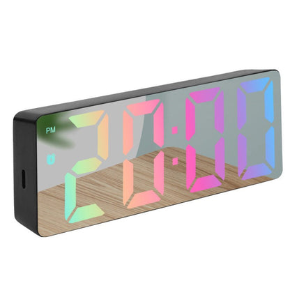 Mirror Finish Digital Clock with Alarm Function