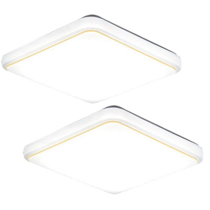 Ceiling Light Fixture – Square Design in Warm White or RGB Options