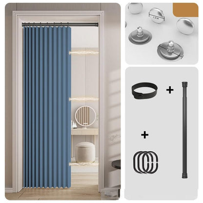 Magnetic Accordion Door Curtain – No-Drill Installation
