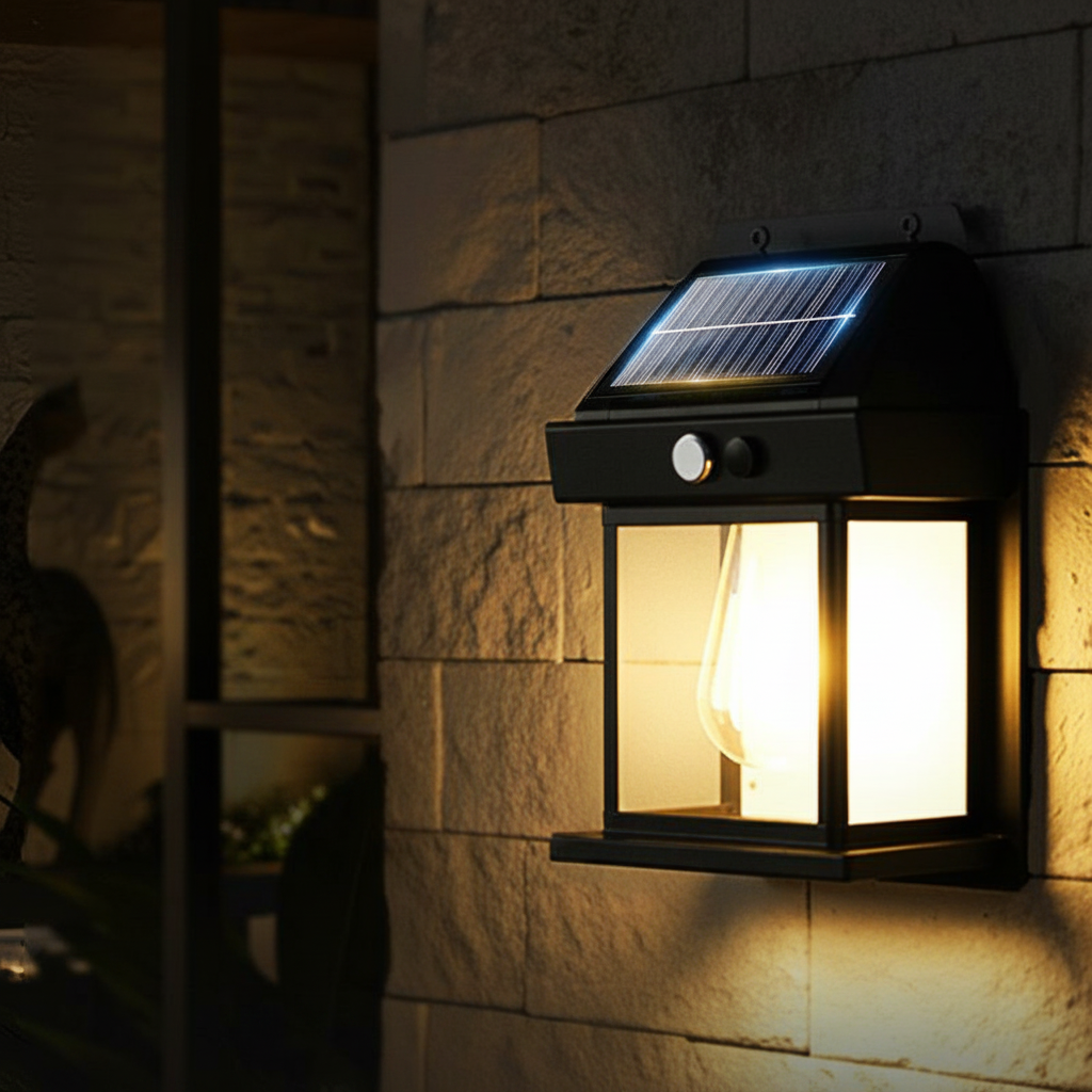 Motion Sensor Wall Light – Solar-Powered Outdoor Illumination