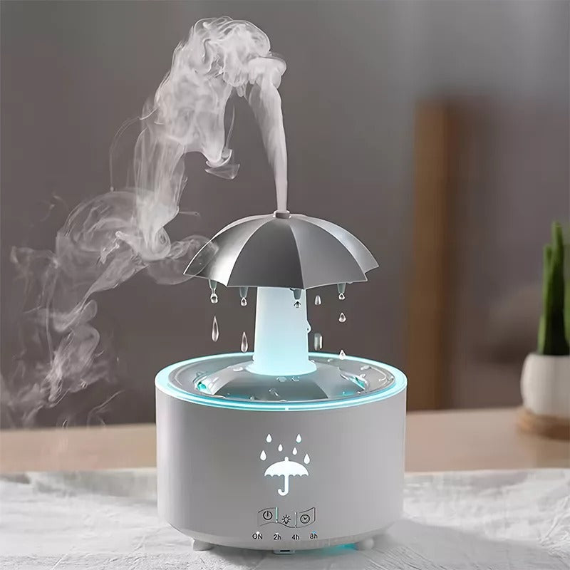 LED Light Humidifier with Rotating Umbrella Design