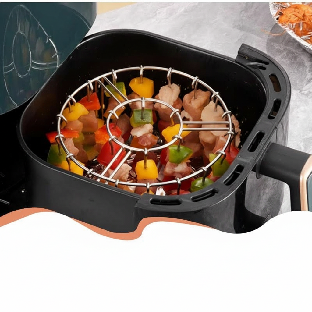 Skewer Rack for Air Fryer - Made of Stainless Steel