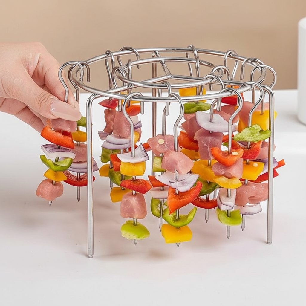 Skewer Rack for Air Fryer - Made of Stainless Steel