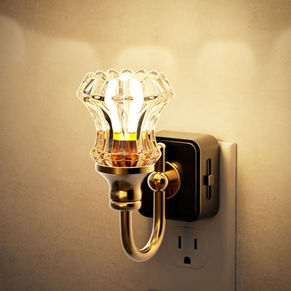 Retro Wall-Mounted Night Light with Plug-In Design