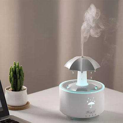 LED Light Humidifier with Rotating Umbrella Design