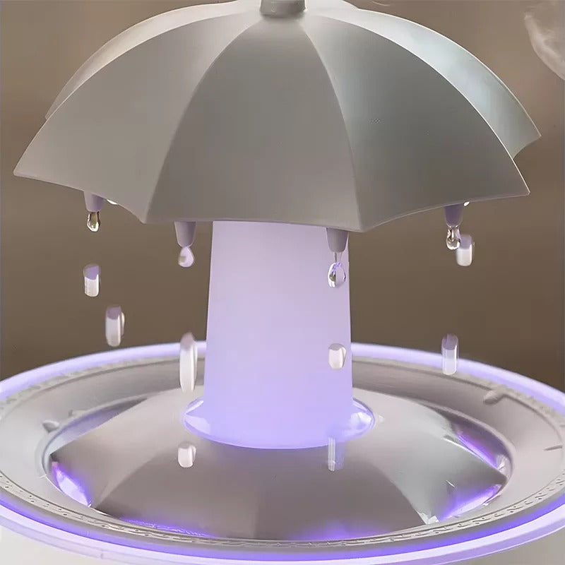 LED Light Humidifier with Rotating Umbrella Design