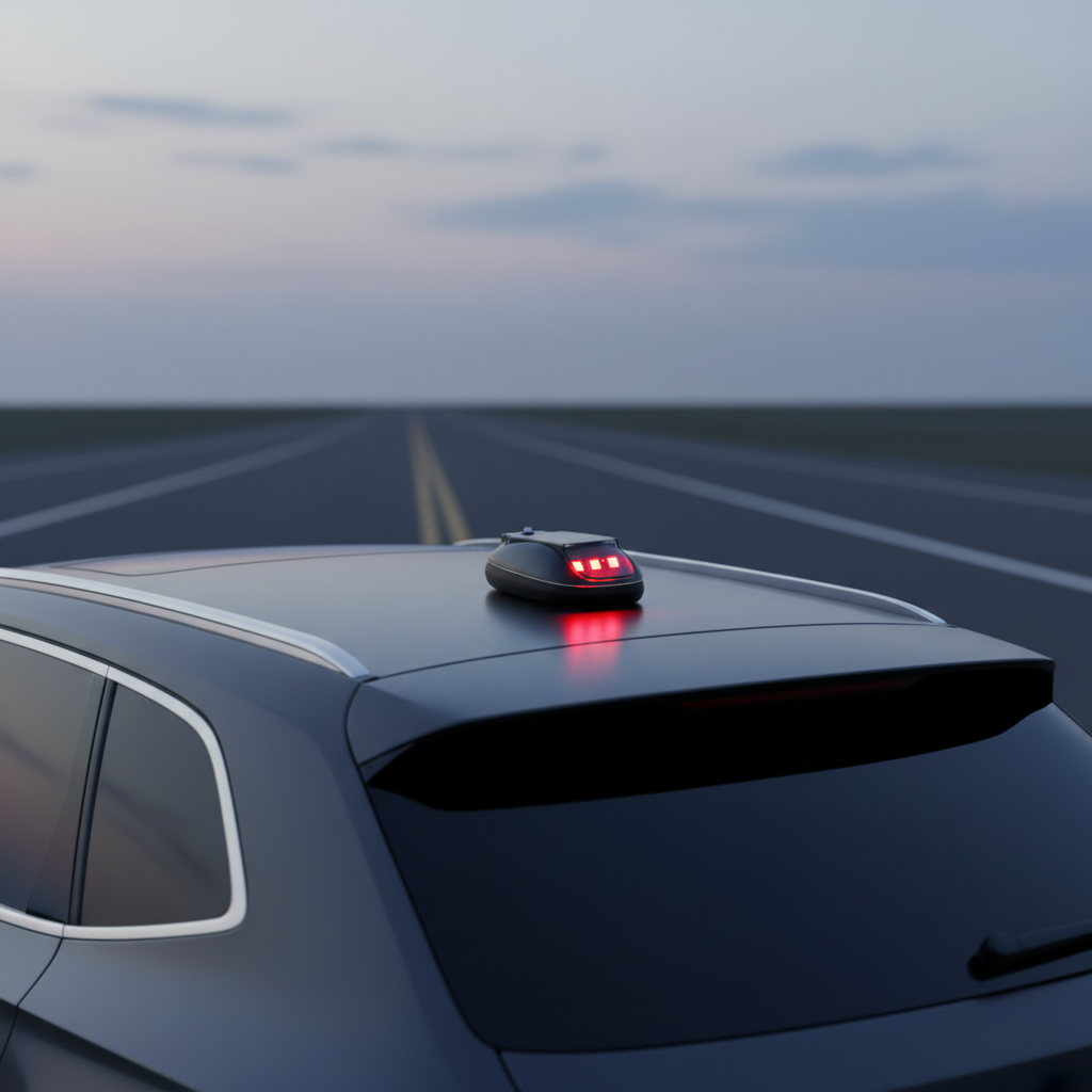 RGB Car Roof Light Powered by Solar Energy