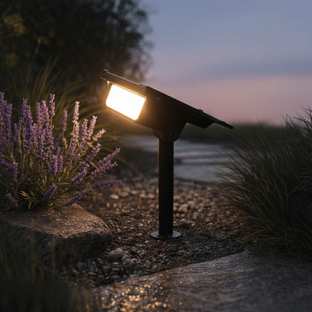 Adjustable LED Spotlight for Garden – Solar Powered and Waterproof