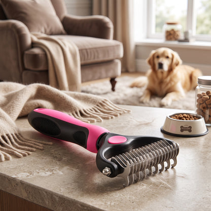 FurEase Grooming Brush for Effortless Undercoat Removal