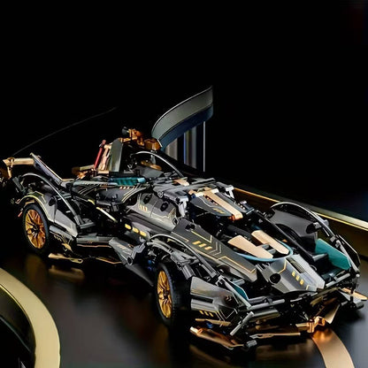 Dynamic Racer Construction Set with Functional Steering and Suspension, 1690 Pieces