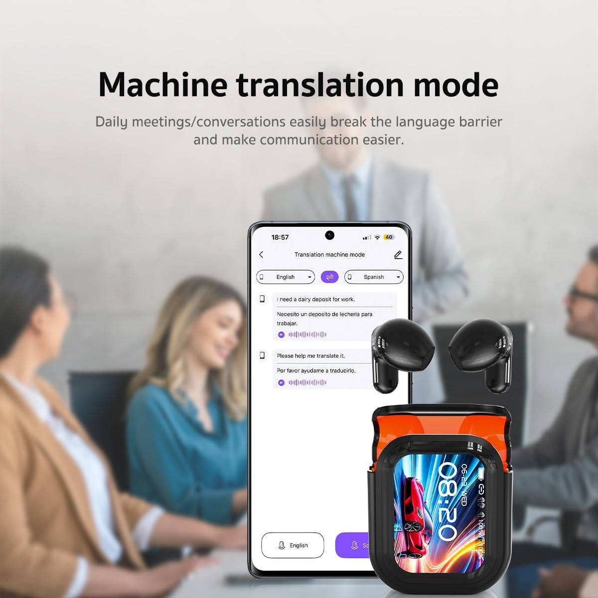 Instant Conversational Earbuds – Wireless Language Translator