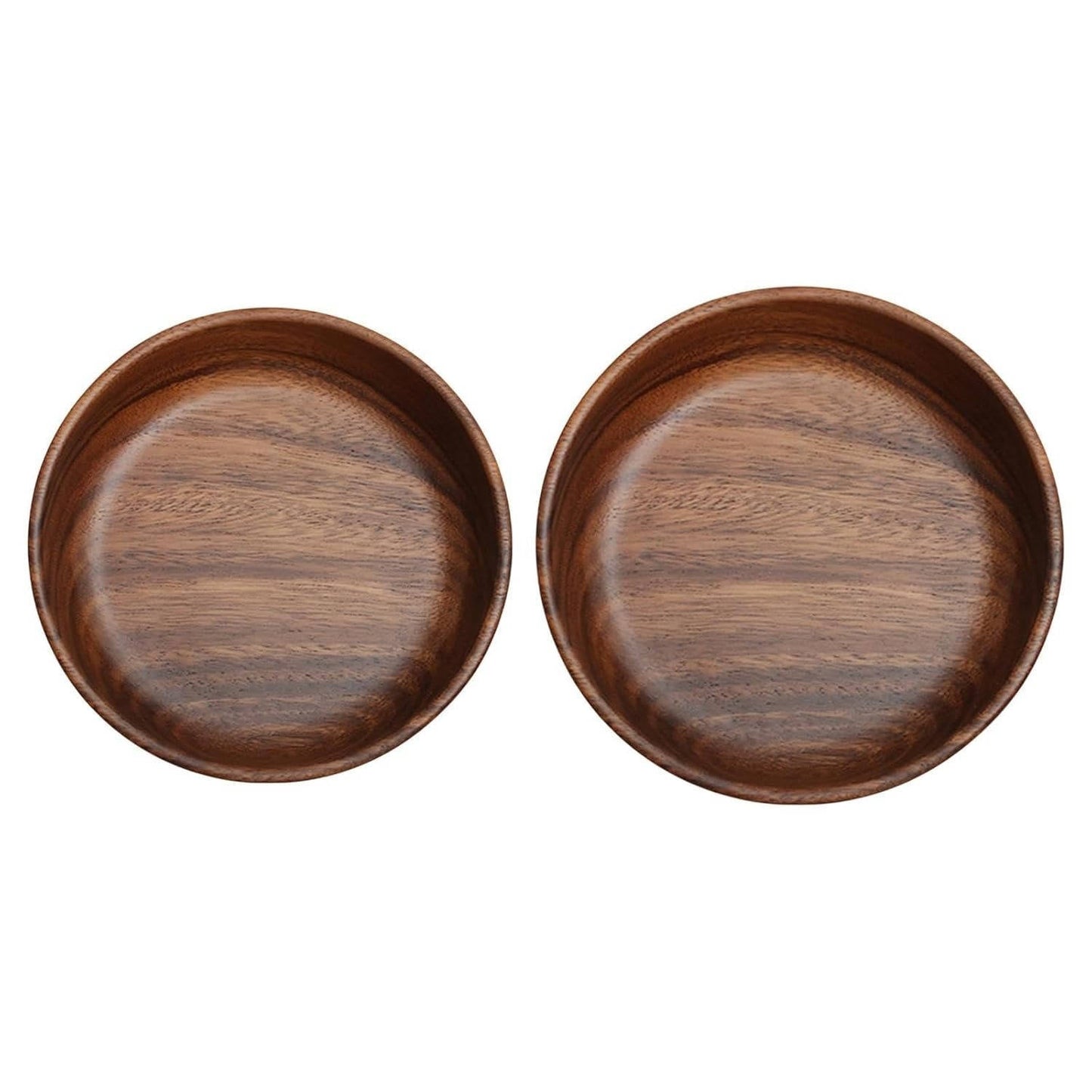 Boat-Shaped Walnut Serving Bowl for Salad, Fruit, and Snacks – 6.3 or 7.9 in