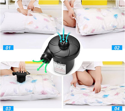 Quick Inflate Electric Pump with Versatile Nozzles for Outdoor Fun