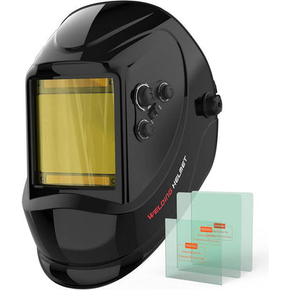 Premium Solar-Powered Welding Helmet with Enhanced Visibility