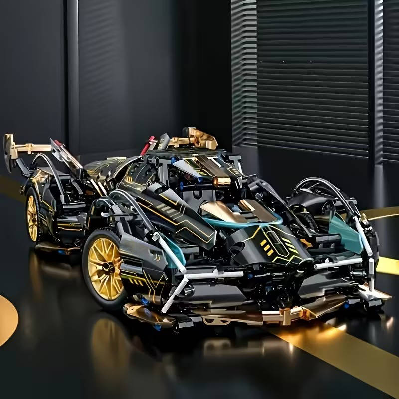 Dynamic Racer Construction Set with Functional Steering and Suspension, 1690 Pieces