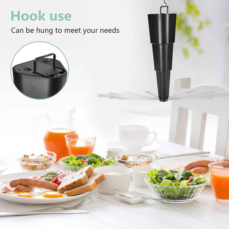 Set of 4 Portable Bug Repellent Fans for Dining Spaces