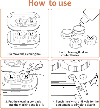 Effortless Ultrasonic Lens Cleaner with USB Charging Capability