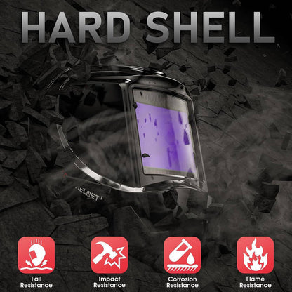 Premium Solar-Powered Welding Helmet with Enhanced Visibility