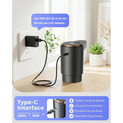 Smart Water Dispenser for 2 to 5 Gallon Bottles, USB C Rechargeable