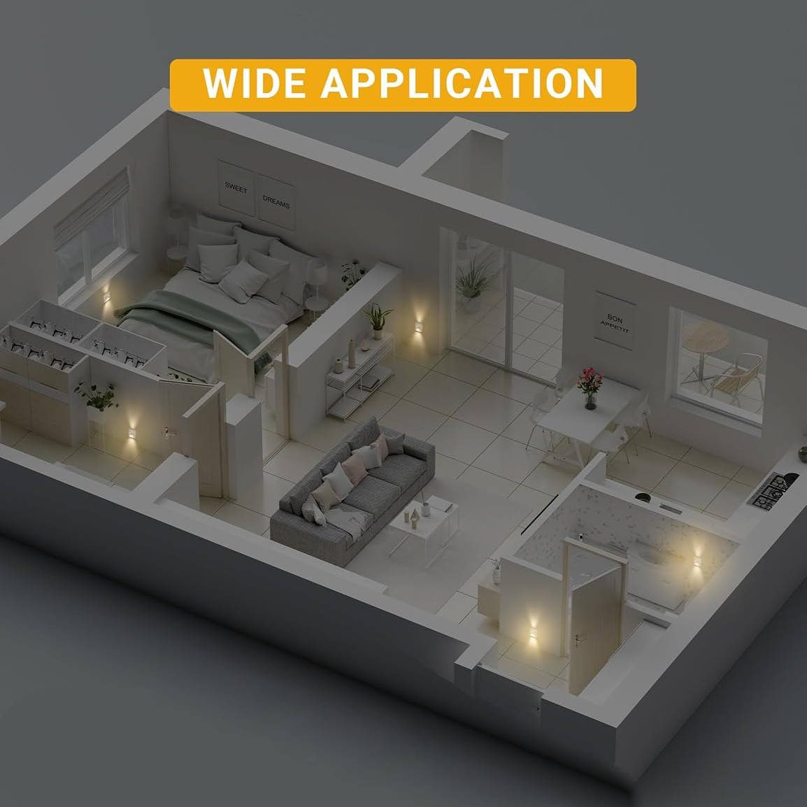 LED Night Light for Wall Socket with Dusk to Dawn Sensor, 200 Lumen 3000K