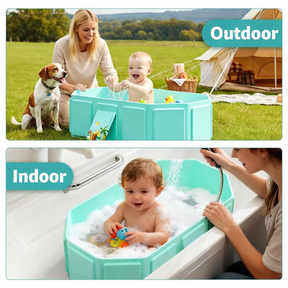 Compact Inflatable Baby Bath Tub for Easy Travel and Play