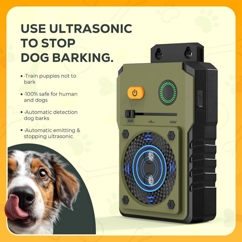 Dog Harmony Ultrasonic Bark Control Device - Rechargeable & Effective