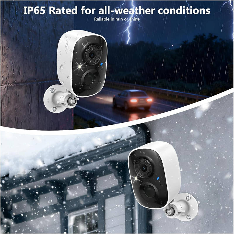 Advanced Solar-Powered Security Camera Duo for Year-Round Protection