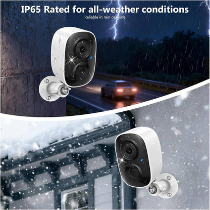Advanced Solar-Powered Security Camera Duo for Year-Round Protection
