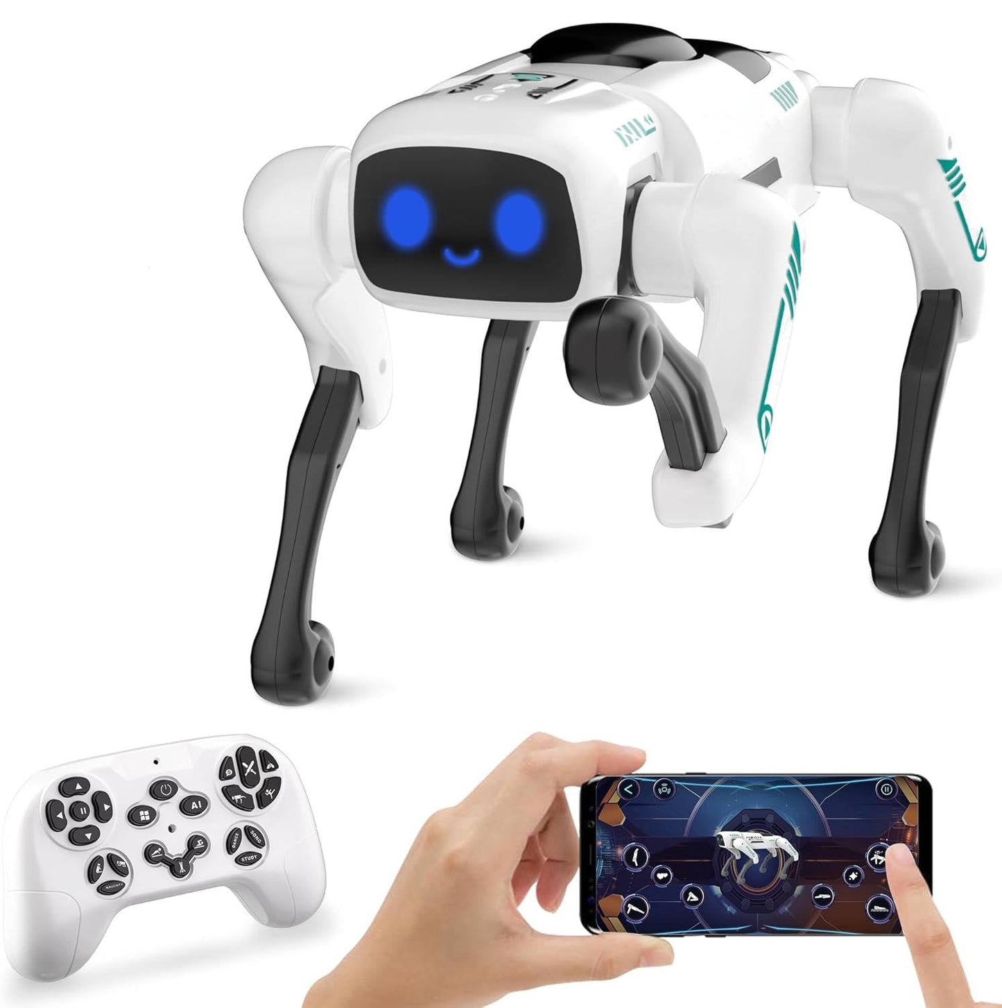 Interactive Coding Canine Companion for Kids - 30+ Tricks & App Control