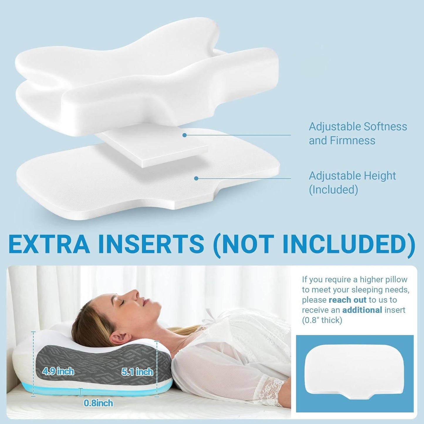 ComfortMax CPAP Pillow for Restful Sleep and Neck Support