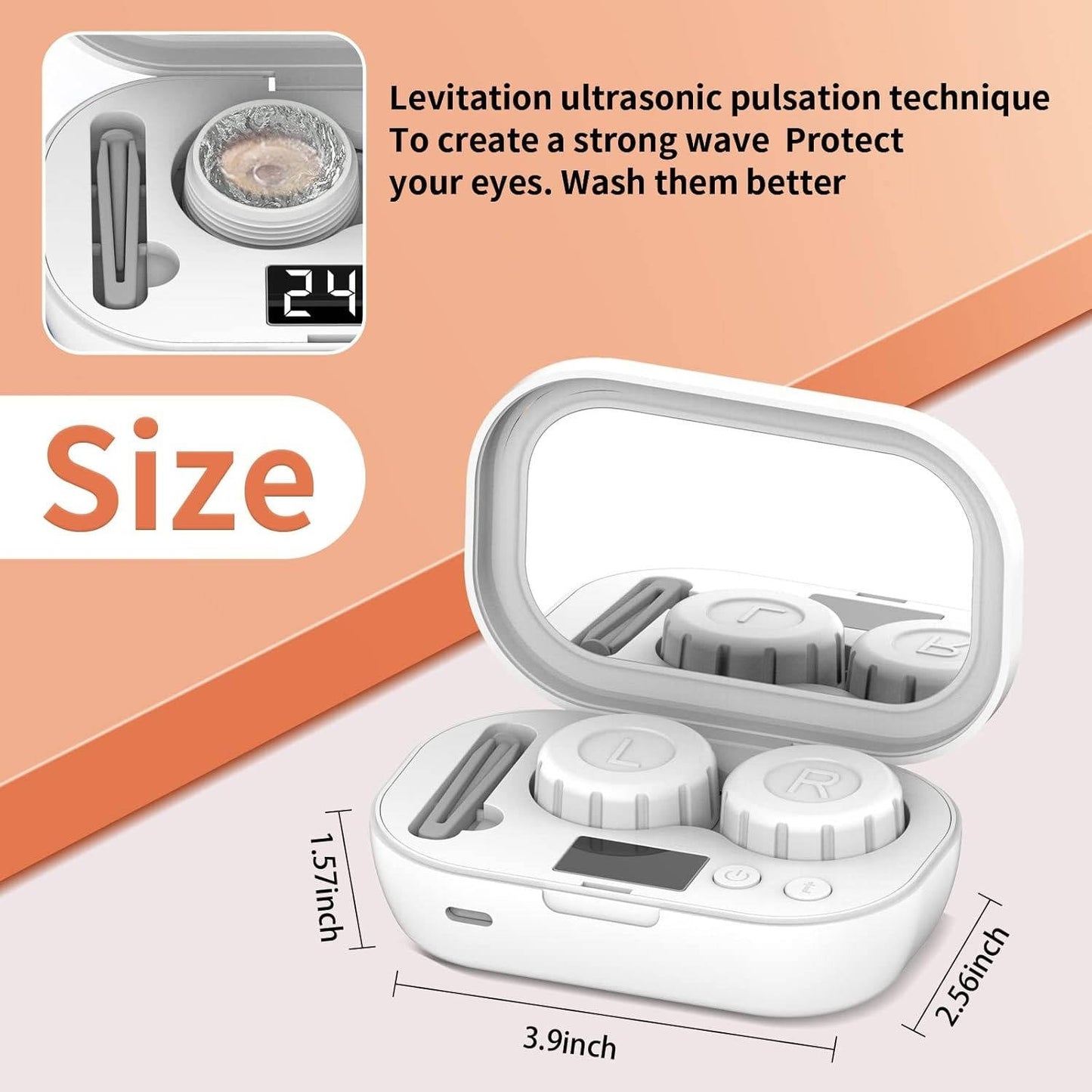 Effortless Ultrasonic Lens Cleaner with USB Charging Capability