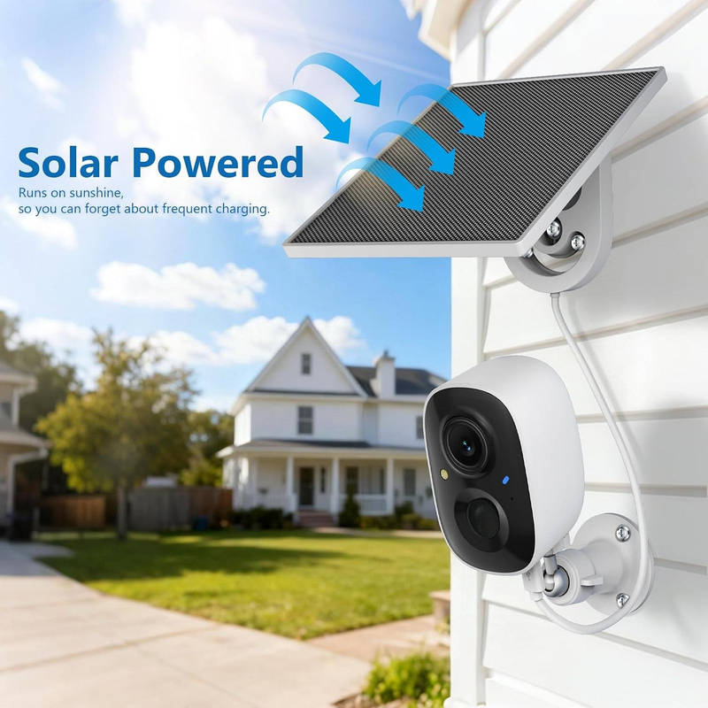 Advanced Solar-Powered Security Camera Duo for Year-Round Protection