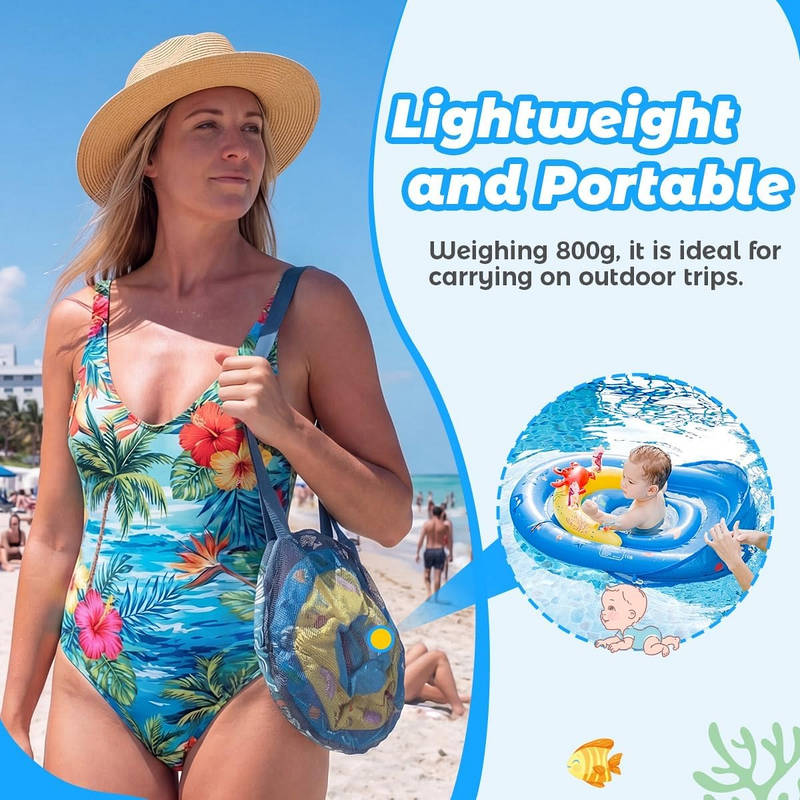 SafeSplash Baby Float with Adjustable Sunshade for Pool Fun