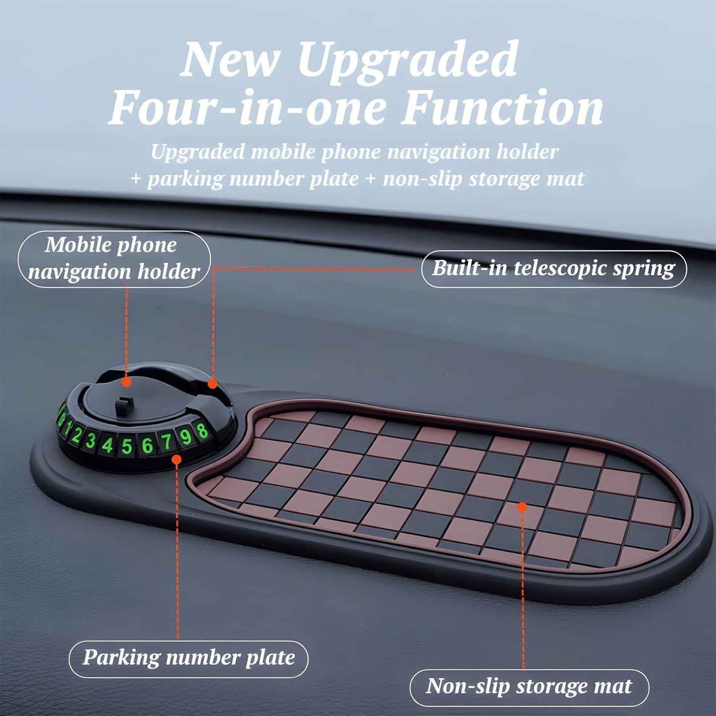 Secure Dashboard Phone Dock with Non-Slip Grip for Safe Driving