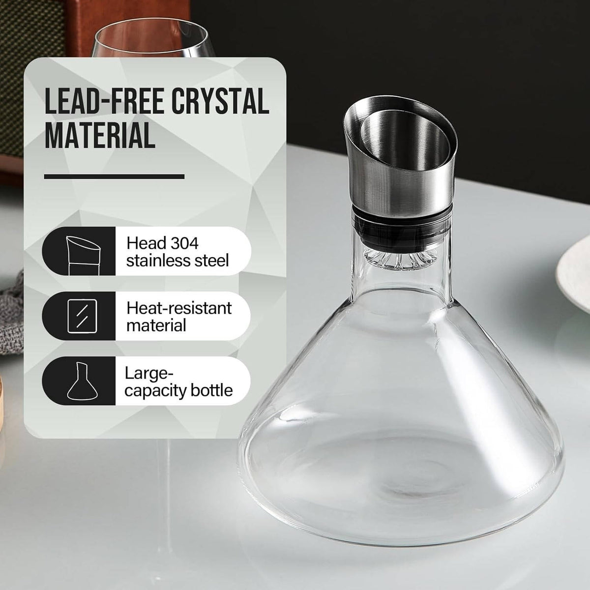 Elevate Your Wine Experience with a 1.5 Quart Aerating Carafe