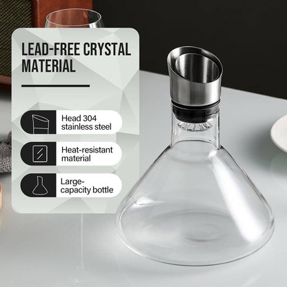 Elevate Your Wine Experience with a 1.5 Quart Aerating Carafe