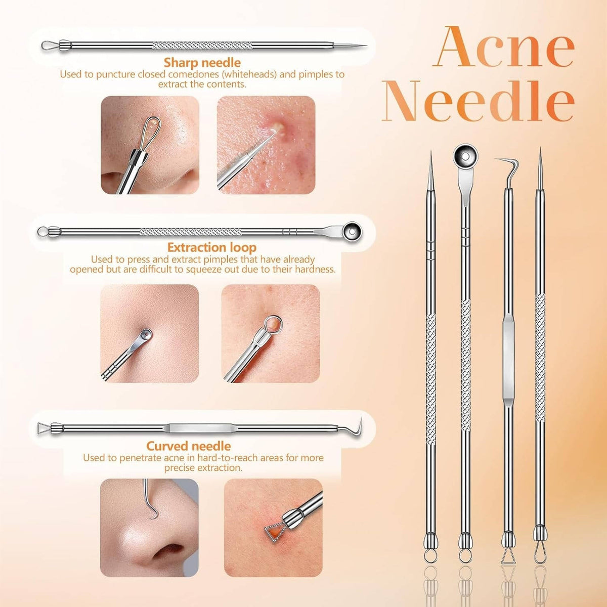 Smart Pore Cleaner with LCD and 5 Adjustable Heads