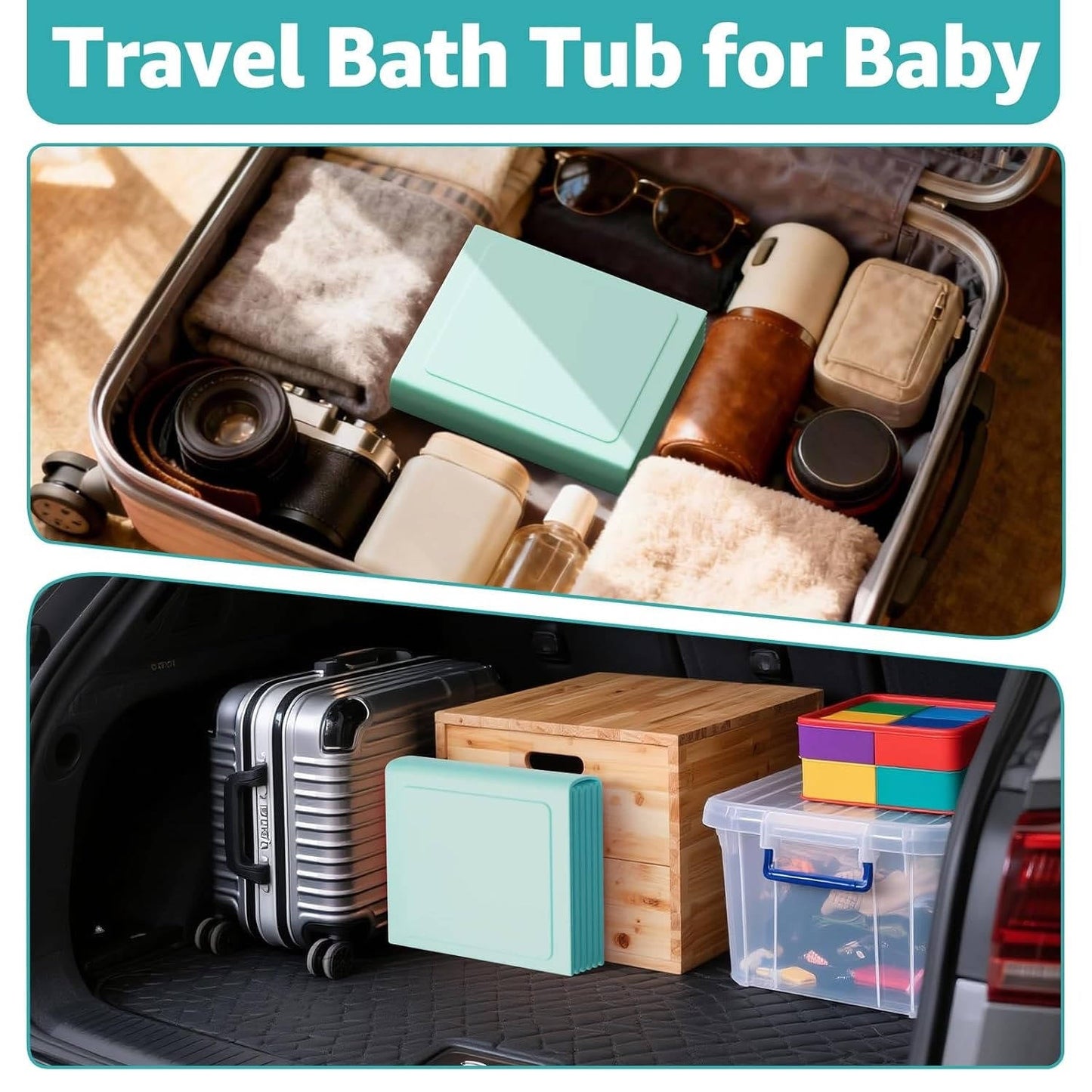 Compact Inflatable Baby Bath Tub for Easy Travel and Play