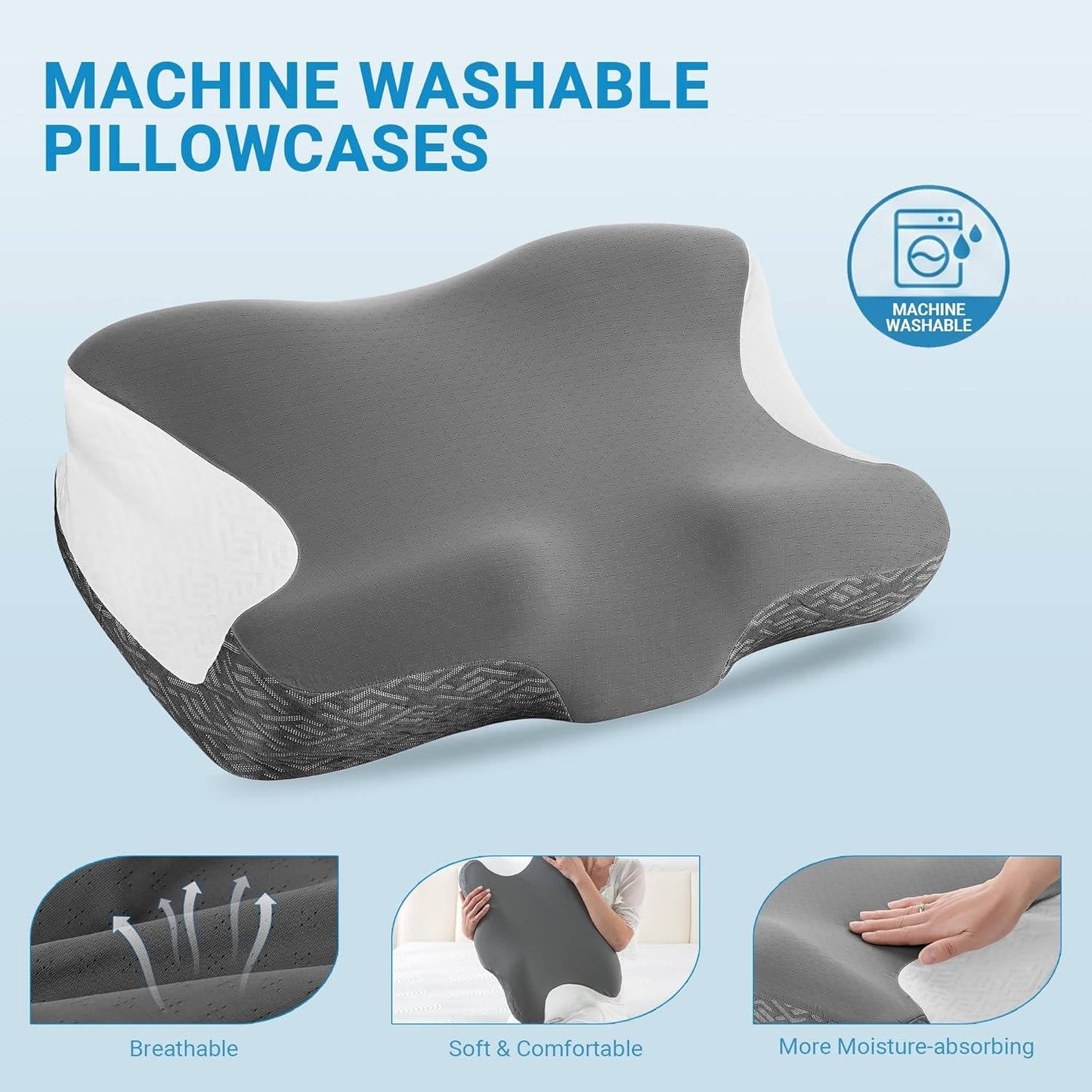 ComfortMax CPAP Pillow for Restful Sleep and Neck Support