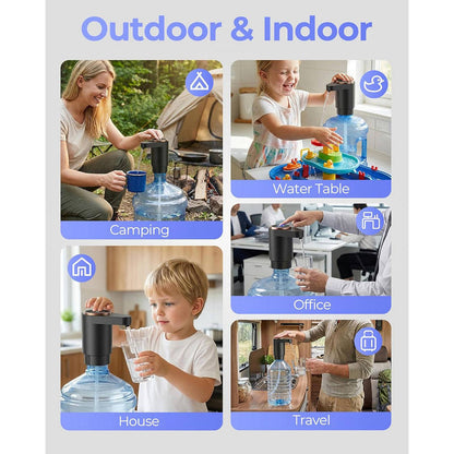Smart Water Dispenser for 2 to 5 Gallon Bottles, USB C Rechargeable