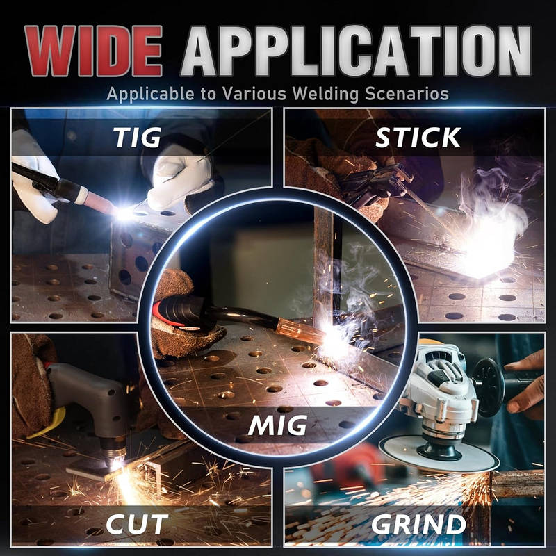 Premium Solar-Powered Welding Helmet with Enhanced Visibility