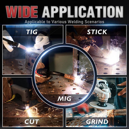 Premium Solar-Powered Welding Helmet with Enhanced Visibility