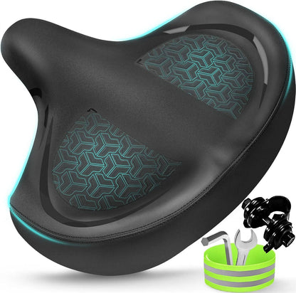 ComfortMax Oversized Bike Seat Cushion for Ultimate Riding Ease