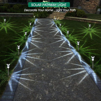 10 Pack Solar-Powered Pathway Lights for Your Outdoor Spaces